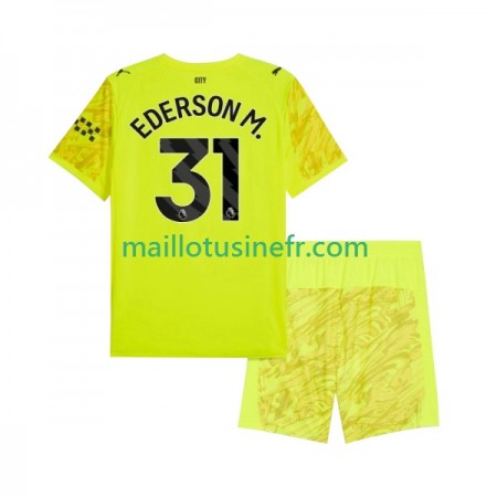 Maillot de Foot Manchester City EDERSON M. 31 Gardien Troisième 2025-26 - Enfant Maillot de Foot Manchester City EDERSON M. 31 Gardien Troisième 2025-26 - Enfant